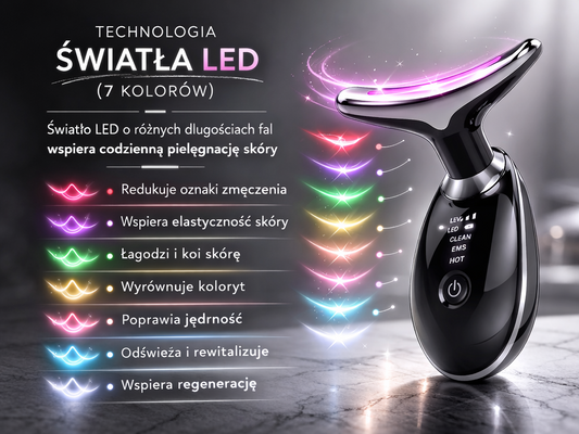 Skiné NeckLift — masażer EMS do szyi i linii żuchwy